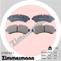 Тормозные колодки комплект ZIMMERMANN 227681651 ZXC2 90B 1437871421