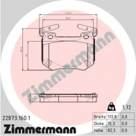 Тормозные колодки комплект ZIMMERMANN 3 HFQQ2 1439902478 228731601