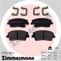 Тормозные колодки комплект ZIMMERMANN 229341802 1437930207 N MCFKT