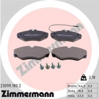 Тормозные колодки комплект ZIMMERMANN 23 099 Renault Avantime (DE0) 1 Минивэн 3.0 V6 (DE04. DE0T) 207 л.с. 2001 – 2003 230991802 23100