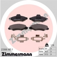 Тормозные колодки дисковые, комплект ZIMMERMANN 2330 0 Ford Escort 7 (FA, GAL, AFL) Седан 1.8 Endura D 60 л.с. 1995 – 1996 23301 23300.185.1