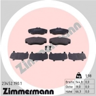 Тормозные колодки комплект ZIMMERMANN 905303 23 452 234521901 23453