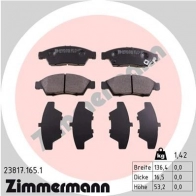 Тормозные колодки дисковые, комплект ZIMMERMANN 23817.165.1 23 817 24034 Suzuki Liana