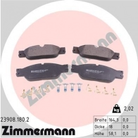 Тормозные колодки комплект ZIMMERMANN 2 3908 905463 SVLPU 239081802