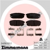 Тормозные колодки комплект ZIMMERMANN 23997 239 93 Kia Sorento 240581552