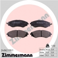 Тормозные колодки комплект ZIMMERMANN 2 4062 905525 24063 240621701