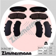 Тормозные колодки комплект ZIMMERMANN 243421802 WMJA T3P 1437874044