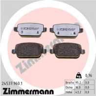 Тормозные колодки комплект ZIMMERMANN 245379601 K9P ZLR 1437870844