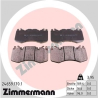 Тормозные колодки комплект ZIMMERMANN MOA1IPC 246591701 24 659 905706