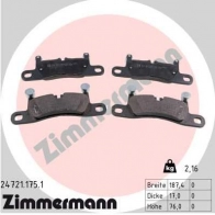 Тормозные колодки комплект ZIMMERMANN 247 21 D53I2ZJ 905725 247211751