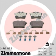 Тормозные колодки комплект ZIMMERMANN 247651652 2 4765 7U63IVH 905732