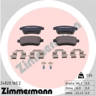 Тормозные колодки комплект ZIMMERMANN 905736 O1WD8C 2482 0 248201602