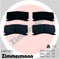 Тормозные колодки комплект ZIMMERMANN 248511551 1424405426 248 51 WE6EY07