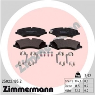 Тормозные колодки комплект ZIMMERMANN 250221852 2 5021 25022 905905