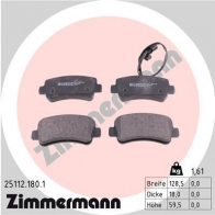 Тормозные колодки комплект ZIMMERMANN 25113 905921 25 112 251121801