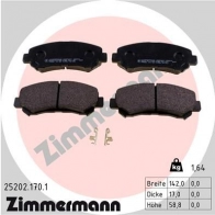 Тормозные колодки комплект ZIMMERMANN 1437872278 3FJ UD4 252021701