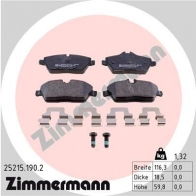Тормозные колодки комплект ZIMMERMANN 2 5215 25216 905943 252151902