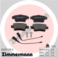 Тормозные колодки комплект ZIMMERMANN 905961 25357 24 349 253571752