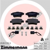 Тормозные колодки комплект ZIMMERMANN 2434 9 905962 25357 253571753