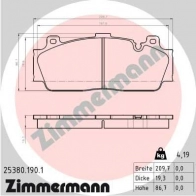 Тормозные колодки комплект ZIMMERMANN 4FGQAW 5 Bmw 6 (F06) 3 Гранд Купе 4.4 M6 575 л.с. 2014 – 2024 253801901