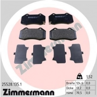Тормозные колодки комплект ZIMMERMANN 1437930215 255281351 GH P9M5J