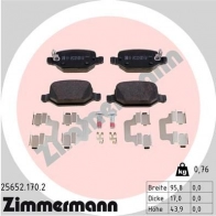 Тормозные колодки комплект ZIMMERMANN 256521702 25653 25 652 905978