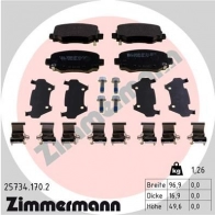 Тормозные колодки комплект ZIMMERMANN K 5VYKY Jeep Cherokee 257341702