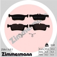 Тормозные колодки комплект ZIMMERMANN HCJ4 4 258411401 1437870970