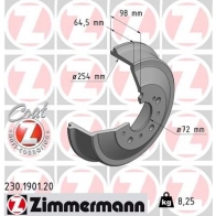 Тормозный барабан ZIMMERMANN MENQ SSM 230190120 Fiat Ducato (230) 1 Кабина с шасси 2.8 TDI 122 л.с. 1998 – 2002