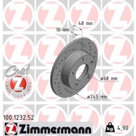 Тормозной диск ZIMMERMANN F 438U5V 903906 100123252