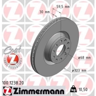 Тормозной диск ZIMMERMANN 100123820 I640Z OM 903920