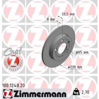 Тормозной диск ZIMMERMANN 58 RZS2 903939 100124820