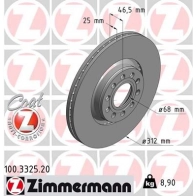 Тормозной диск ZIMMERMANN P 36JST 100332520 903996