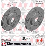 Тормозной диск ZIMMERMANN 1425045805 R1Y 0GRX 100335553