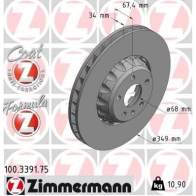 Тормозной диск ZIMMERMANN 63LR M 100339175 1440004112