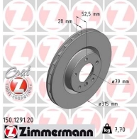Тормозной диск ZIMMERMANN 904339 IW90B TA 150129120