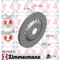Тормозной диск ZIMMERMANN 150.2909.70 904380 ZXEM MEQ