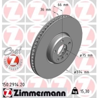 Тормозной диск ZIMMERMANN 904386 150291420 PQ1RA J