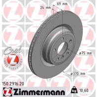 Тормозной диск ZIMMERMANN 150291620 904388 JPHL ERJ