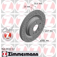 Тормозной диск ZIMMERMANN 823 P8EC 904407 150293252
