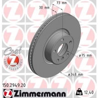 Тормозной диск ZIMMERMANN 150294920 WTFM O 1211170053