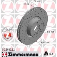 Тормозной диск ZIMMERMANN 150295052 LBHCM AM 1211170059