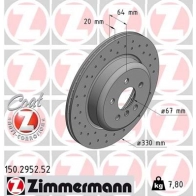 Тормозной диск ZIMMERMANN 1211170067 Z8TTPP U 150295252