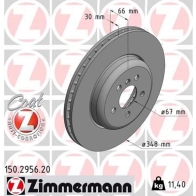 Тормозной диск ZIMMERMANN QW3D0B L 150295620 1211170081