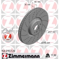 Тормозной диск ZIMMERMANN 0AY MHLZ 150295720 Bmw 5 (G30) 7 Седан M 550 i xDrive 530 л.с. 2019 – наст. время