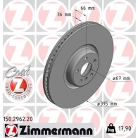 Тормозной диск ZIMMERMANN 150296220 D1FV Z 1437879895