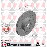 Тормозной диск ZIMMERMANN CNVN TWK 1440004118 150296552