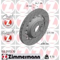 Тормозной диск ZIMMERMANN 150297370 SV7 F3I 1440004120