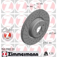 Тормозной диск ZIMMERMANN 150298220 1440004125 I74J FZ2