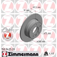 Тормозной диск ZIMMERMANN 904462 GK SMKO 150342520